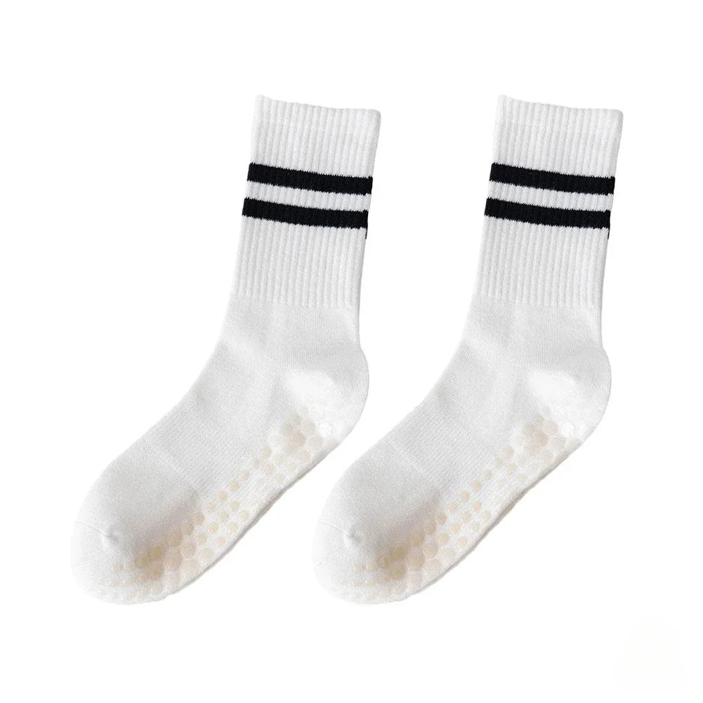 Calcetines Deportivos Antideslizantes | 8 Colores, Algodón Cómodo para Yoga, Pilates y Gimnasio