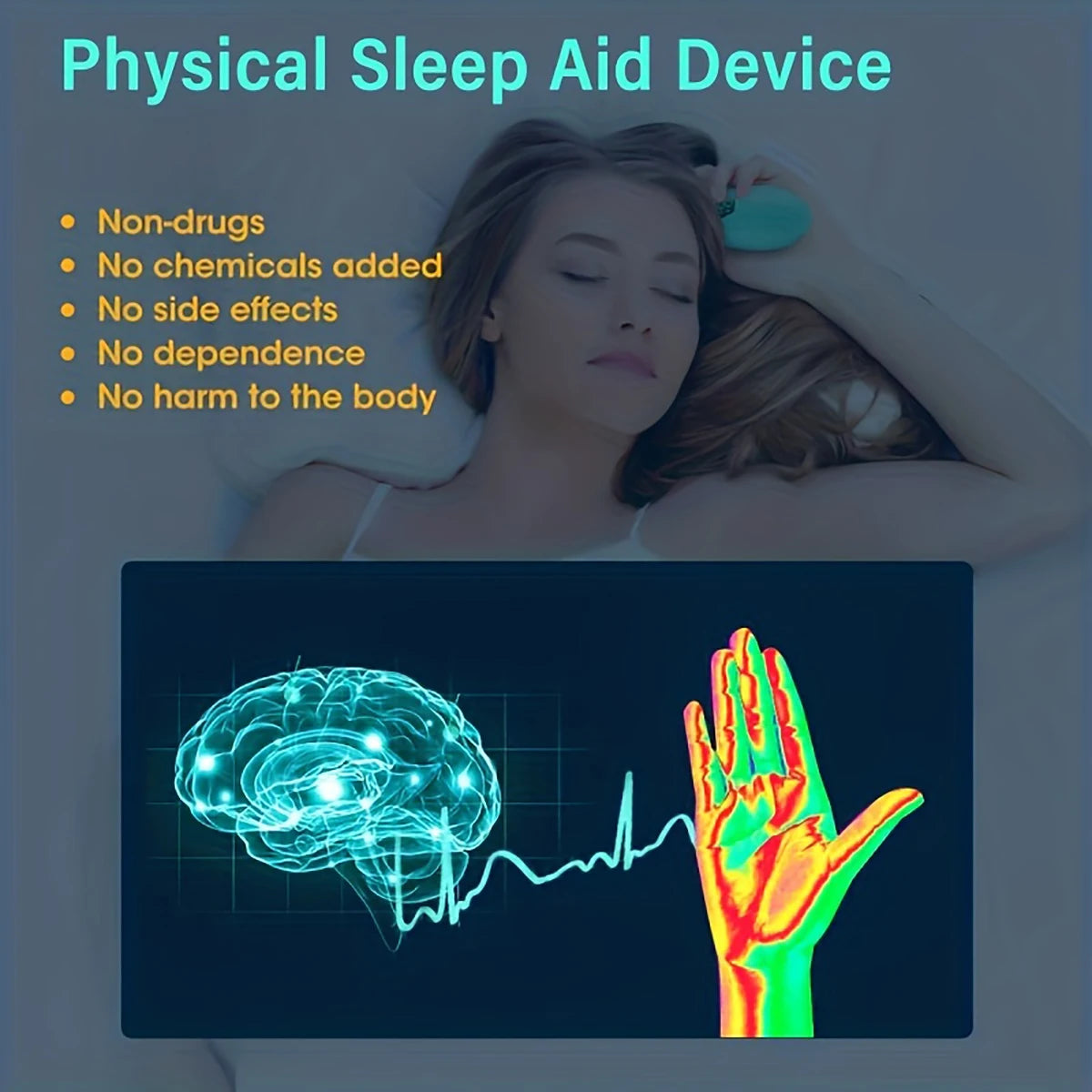 Dispositivo Antiansiedad y Sueño de Mano