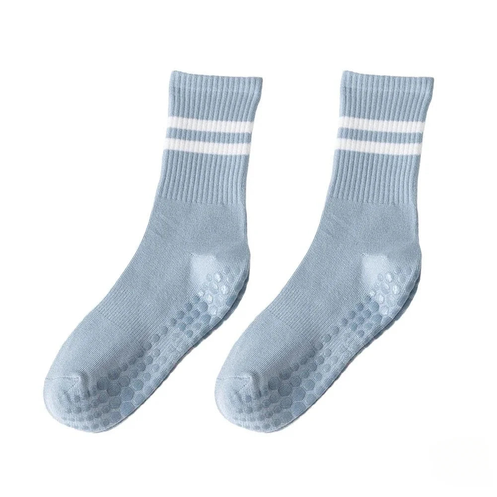 Calcetines Deportivos Antideslizantes | 8 Colores, Algodón Cómodo para Yoga, Pilates y Gimnasio