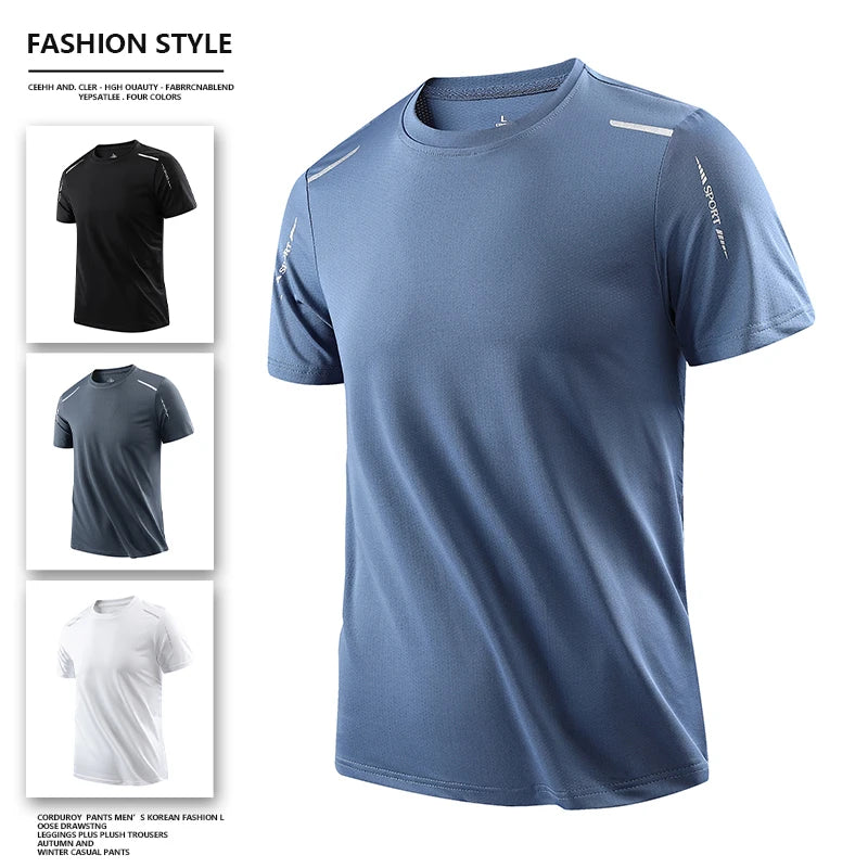 Camiseta Hombre Secado Rápido Verano Gym