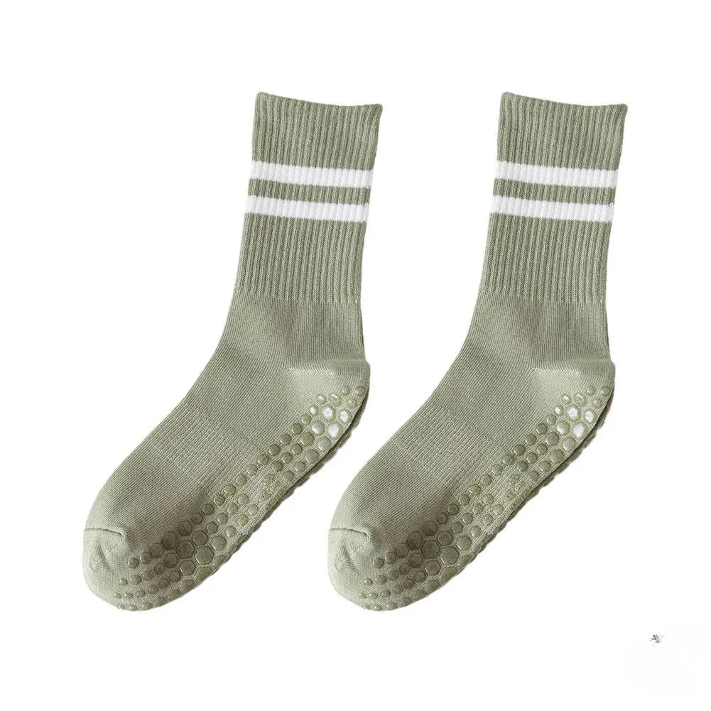 Calcetines Deportivos Antideslizantes | 8 Colores, Algodón Cómodo para Yoga, Pilates y Gimnasio