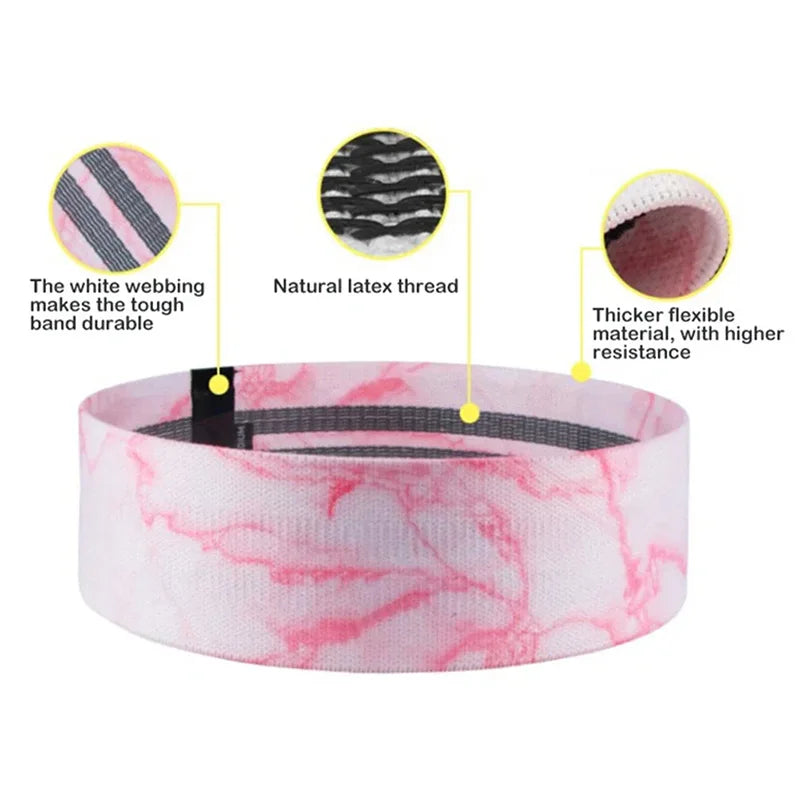 Bandas de Resistencia para Piernas y Glúteos – Yoga, Pilates, Fitness, Entrena en Casa (5pcs)