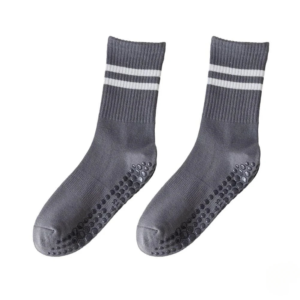Calcetines Deportivos Antideslizantes | 8 Colores, Algodón Cómodo para Yoga, Pilates y Gimnasio