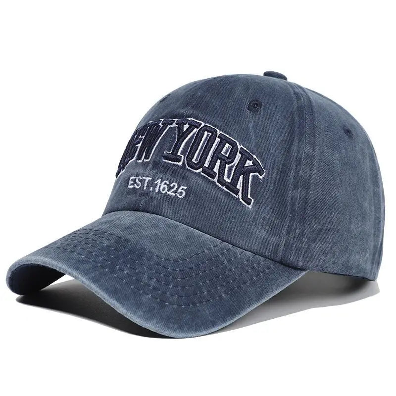 Gorra de Béisbol Nueva York Bordada – Estilo Casual y Urbano | Snapback Ajustable Lavado Vintage para Hombre y Mujer
