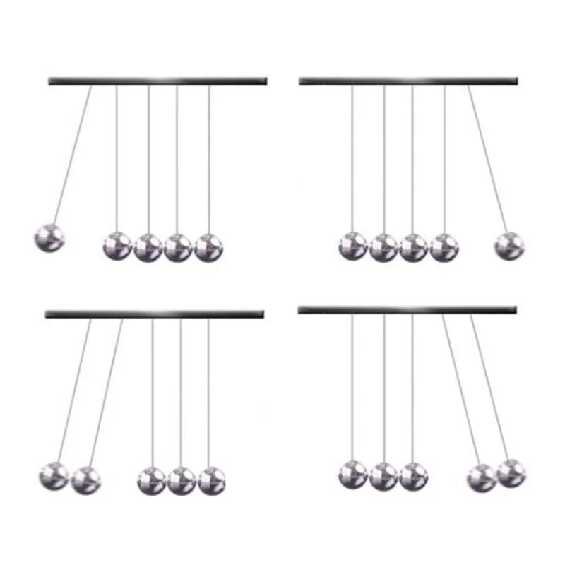 Péndulo de Newton – Bola de Equilibrio y Conservación de Energía | Juguete Científico Decorativo para Escritorio y Regalo Original