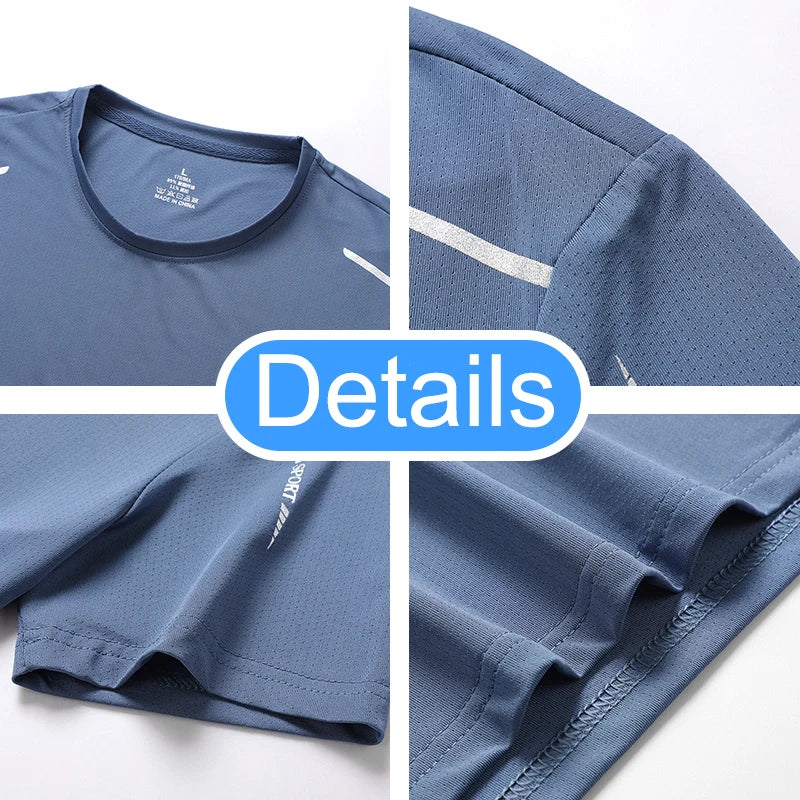 Camiseta Hombre Secado Rápido Verano Gym